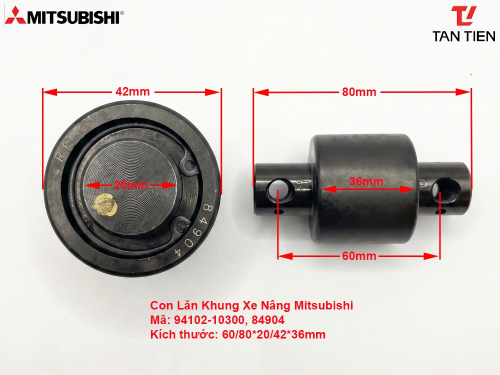Con Lăn Xe Nâng Mitsubishi 94102-10300 (84904)